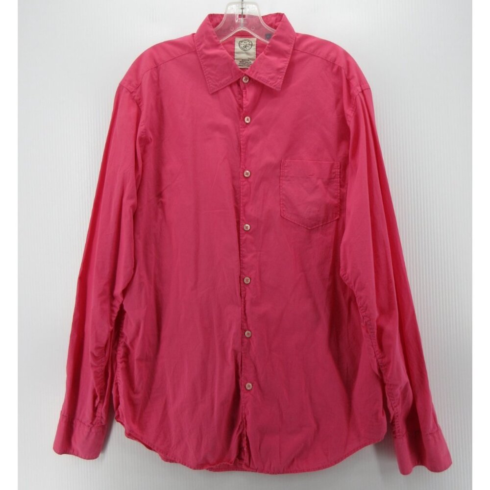 Masons Shirt XL Button Down Shirt Maker Pocket Preppy Woven Cotton